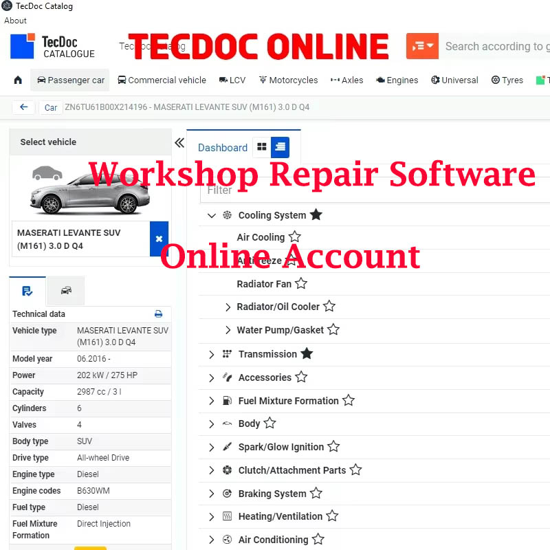 Workshop Tools Online - 2026 Online konto do oprogramowania do
