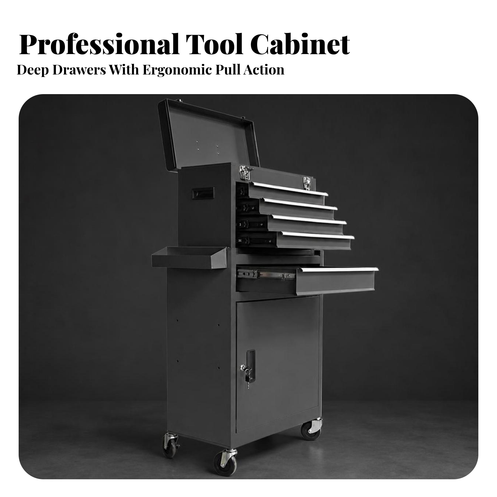 Tools Trolley For Workshop - Wózek narzędziowy na kółkach z zamkiem