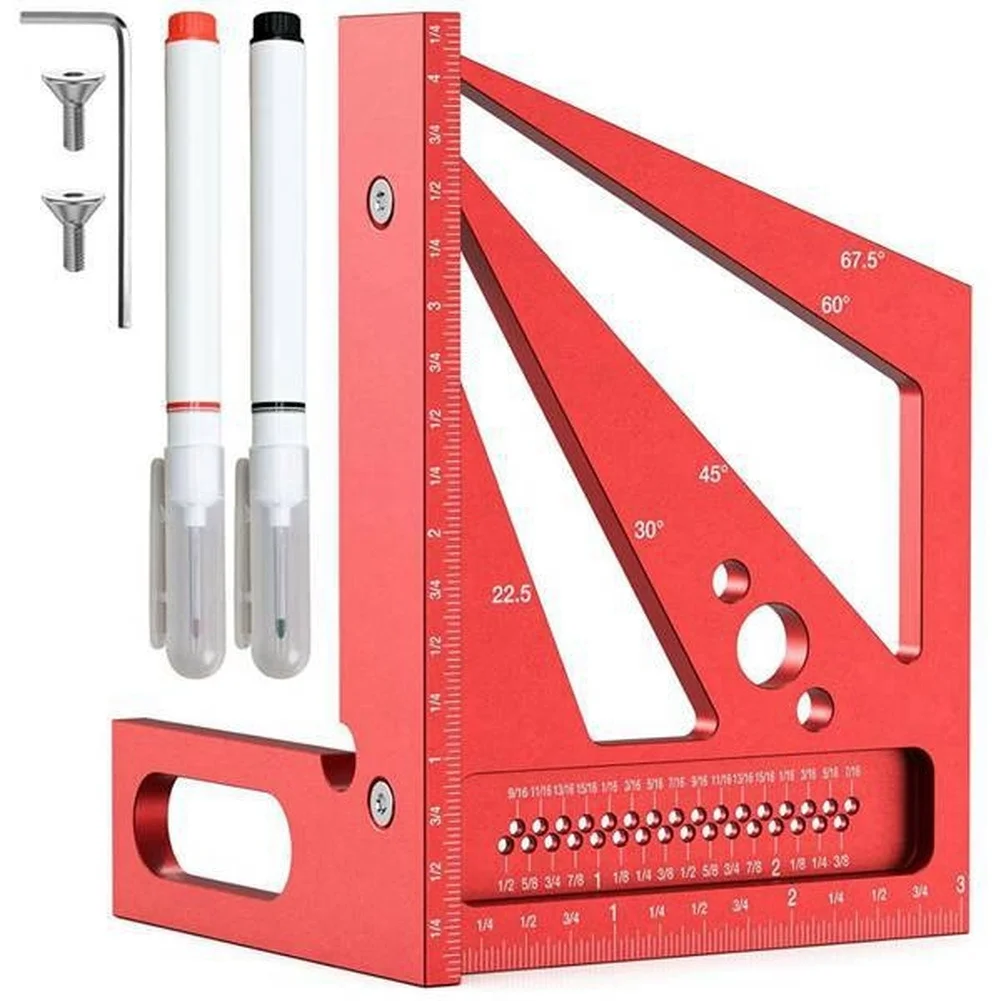Czerwony kątomierz 3D wielokąt – Workshop Layout Tools recenzja i cena